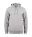 Sweat À Capuche Premium Homme Gris Chiné Clique-1