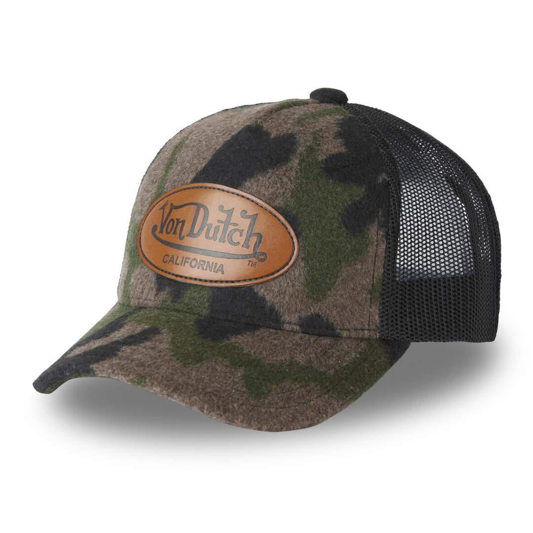 Casquettes Homme en laine baseball avec filet Camo Doux Von Dutch Vondutch-1