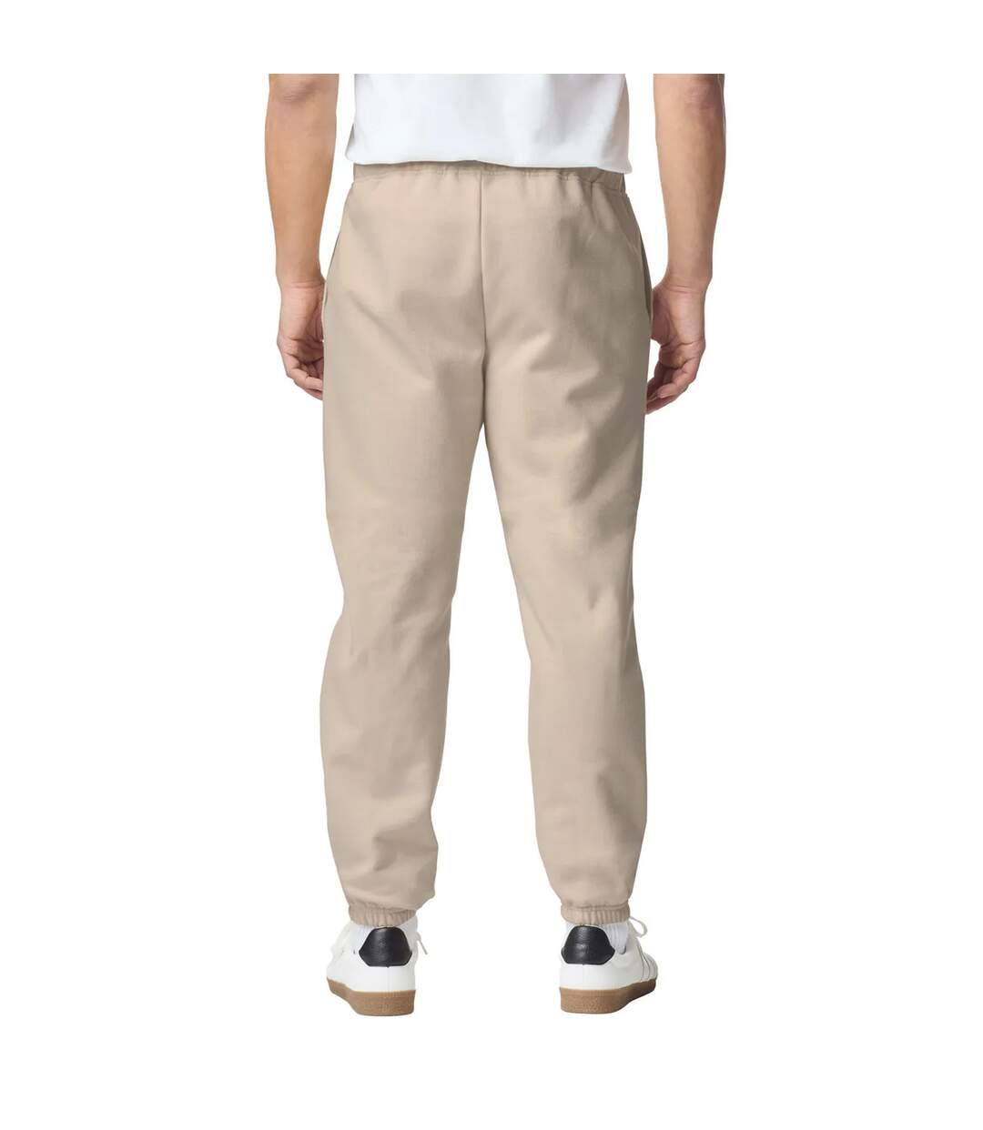 Unisex adult midweight jogging bottoms sand Gildan-2