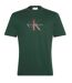 T-shirt Motif/style Monogramme Homme Vert Calvin Klein-2