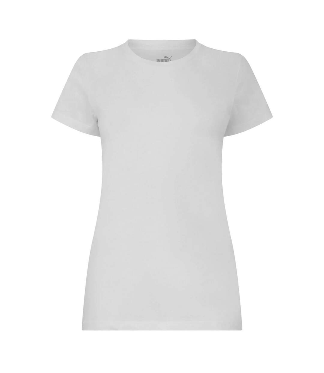 Womens/ladies Deluxe T-shirt  White Puma-1
