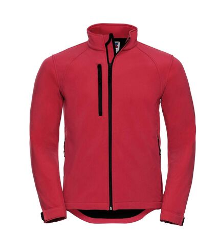 Jerzees Colors Mens Water Resistant & Windproof Softshell Jacket (Classic Red)
