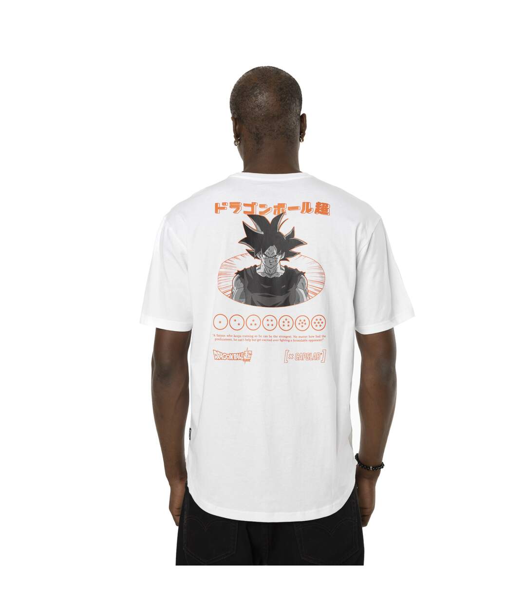 T-shirt en coton homme confort avec print Dragon Ball Super Instinct Capslab-3