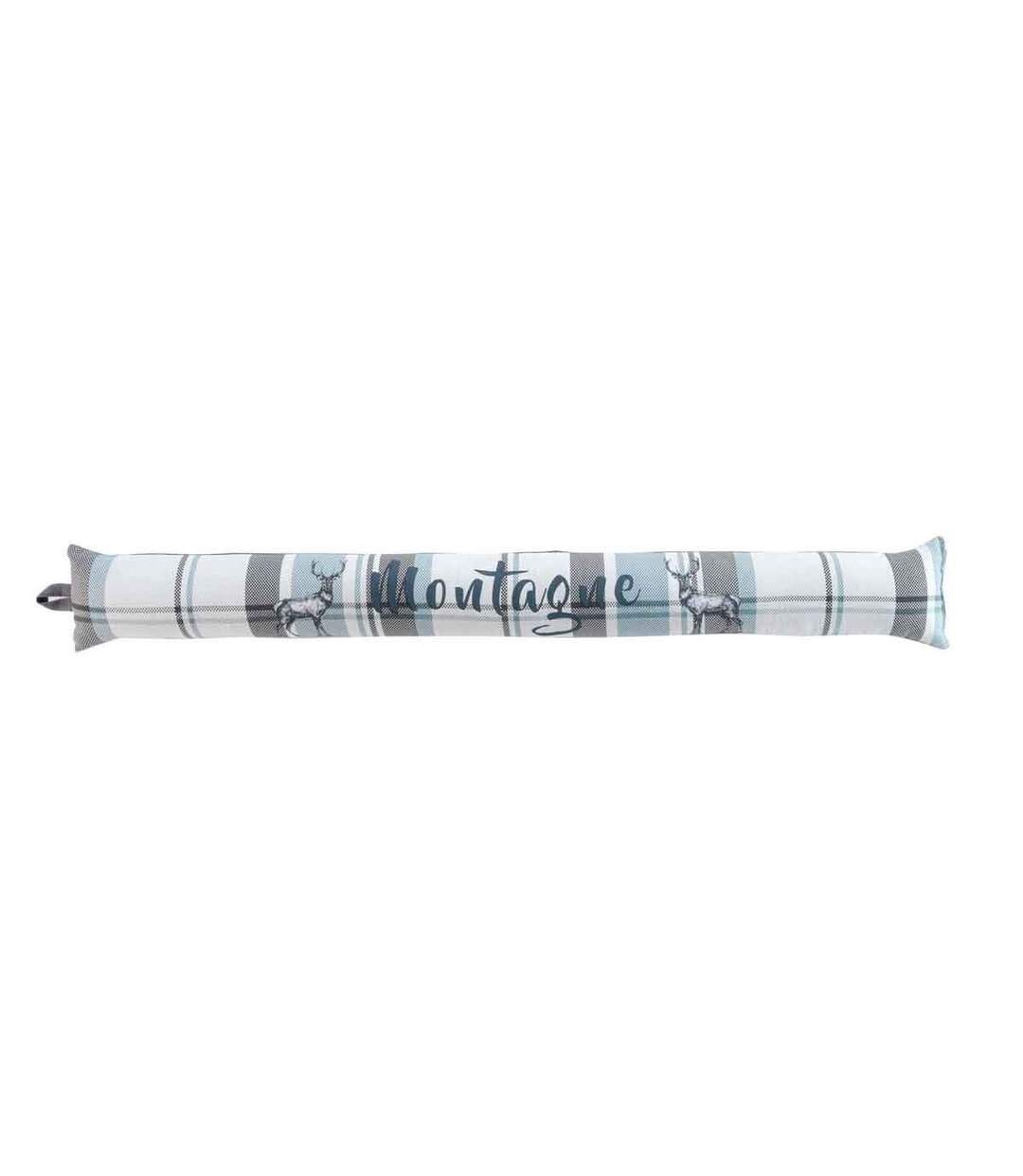 Boudin Bas de Porte Megève 80cm Bleu & Gris-1