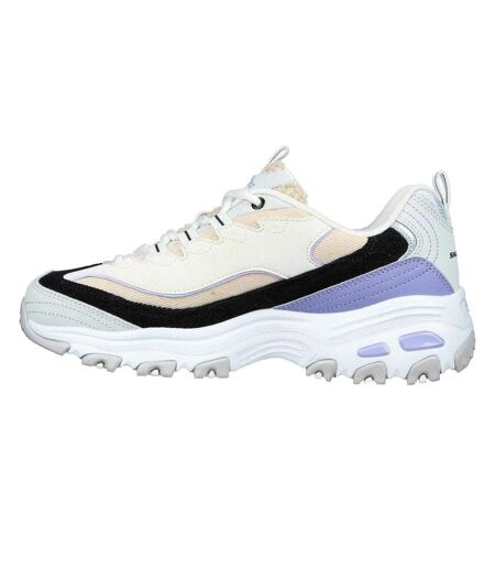 Womens/ladies D Lites1.0 Trainers Multicoloured Skechers