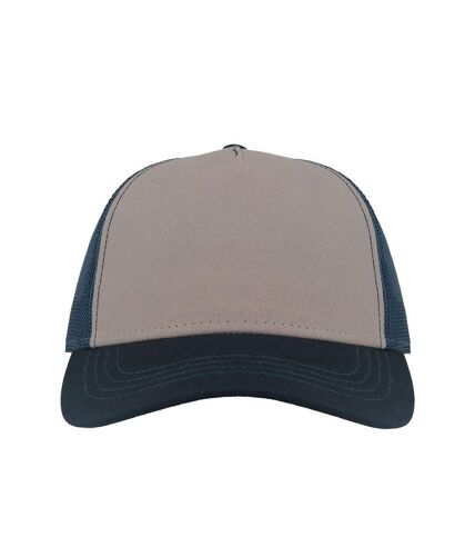 Casquette trucker rapper gris / bleu marine Atlantis