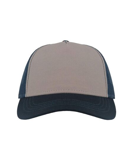 Casquette trucker rapper gris / bleu marine Atlantis