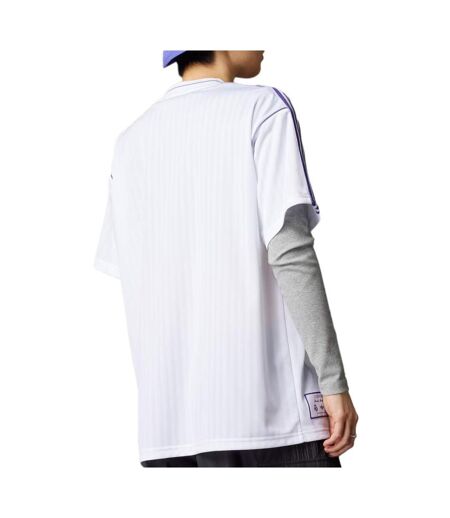 Real madrid maillot lifestyle blanc/violet homme adidas icon
