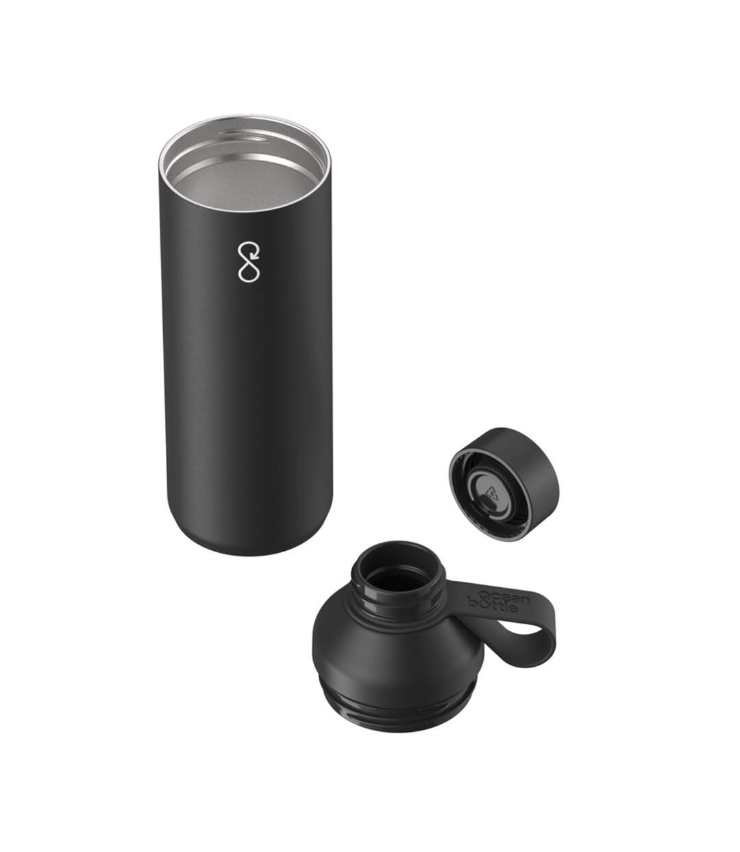 Gourde Peak Taille Unique Noir Obsidien Ocean Bottle-4