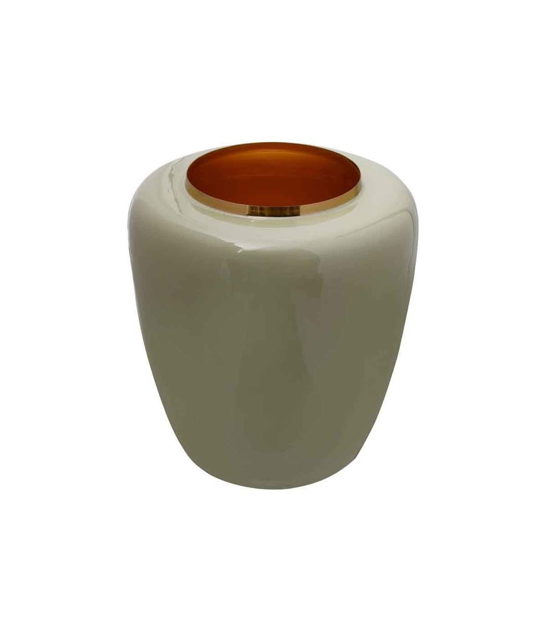 Vase Design en Métal Artisse 36cm Menthe & Or-2