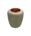 Vase Design en Métal Artisse 36cm Menthe & Or-2