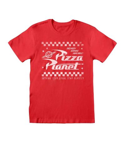 Toy Story Unisex Adult Pizza Planet T-Shirt (Red) - UTHE1301