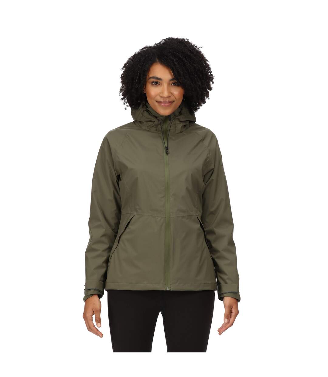Veste Imperméable Rolton Femme Vert Kaki Sombre Regatta-4