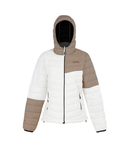 Veste à capuche hillpack femme blanc de blanc / taupe Regatta