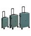 Lot de 3 Valises Rigides à Roulettes Travel 77cm Vert-1