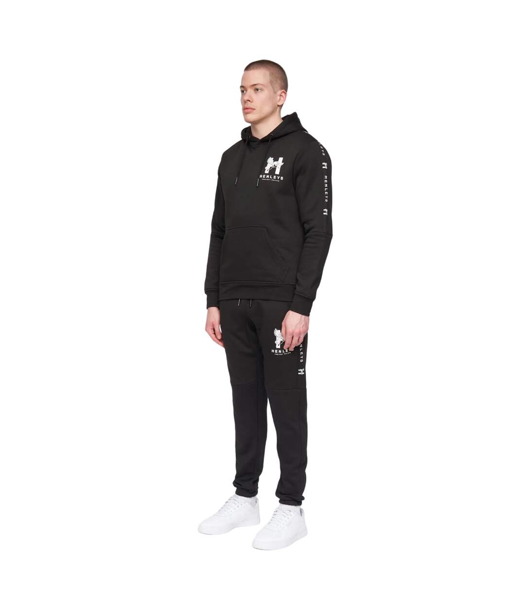 Sweat À Capuche Tapehen Homme Noir Henleys-1