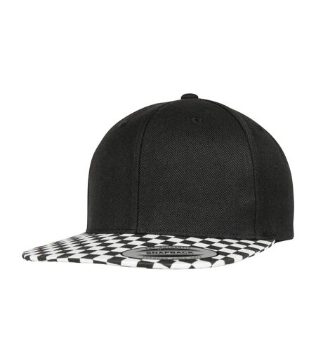 By yupoong checkerboard snapback cap black/white Flexfit