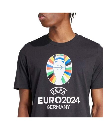 T-shirt Uefa Euro24 Homme Noir Adidas