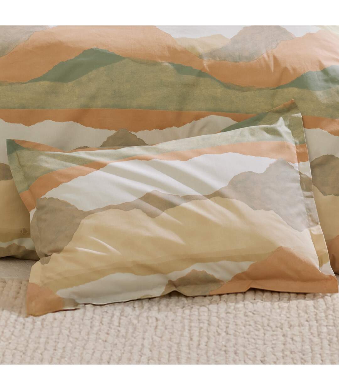 Taie d'oreiller percale de coton LAND CRAIE-3