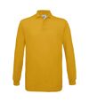 Polo homme manches longues - PU414 - jaune gold