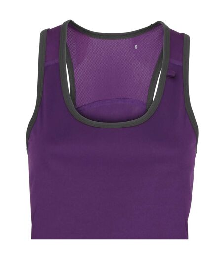 Tri Dri - Débardeur de fitness - Femmes (Violet /Gris foncé) - UTRW4801