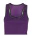 Débardeur de fitness femmes violet /gris foncé Tri Dri