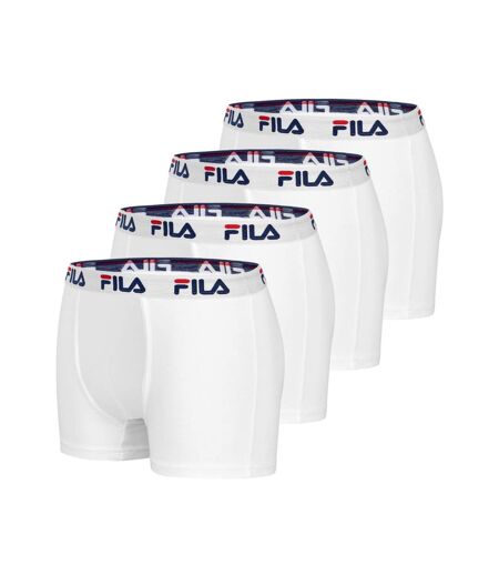 Lot de 4 Boxers Homme FILA 5016 coton couleur Blanc Fila