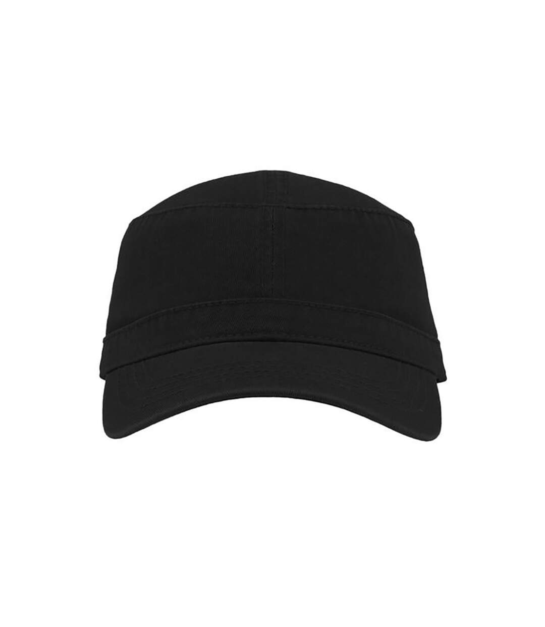 Atlantis Chino Cotton Uniform Military Cap (Pack of 2) (Black) - UTAB430-4