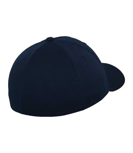 Casquette De Baseball Motif/style 5 Panneaux Bleu Marine Flexfit