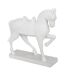 Statuette Déco Cheval Little Cottage 35cm Blanc-1