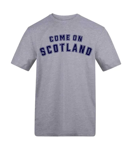T-shirt Come On Scotland Homme Gris AWD