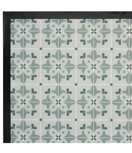 Tapis Déco à Motifs Mosaïque 40x60cm Gris
