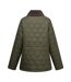 Womens/ladies Amira Quilted Padded Jacket Dark Khaki Regatta-3