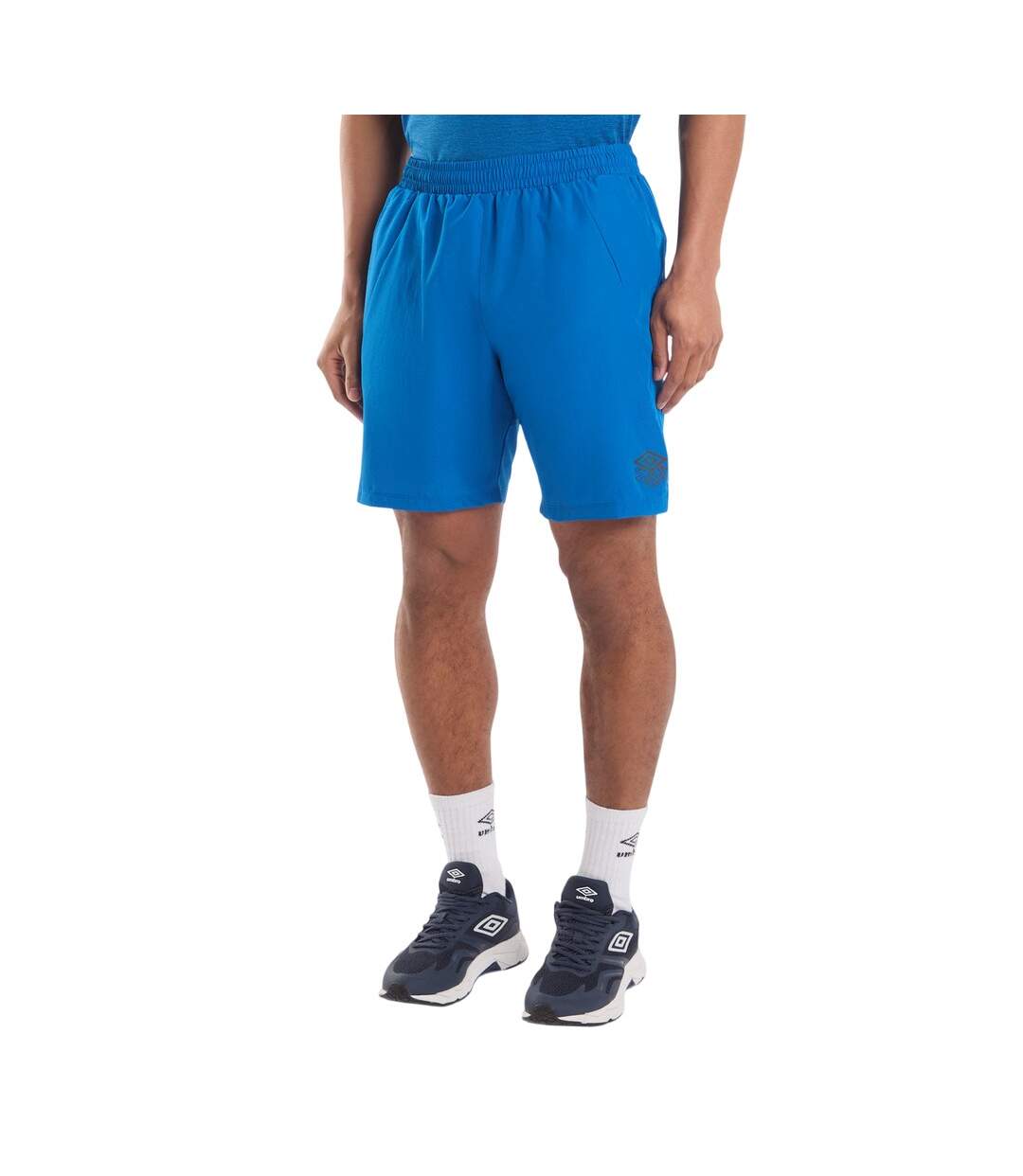 Mens pro training woven shorts classic blue Umbro-1