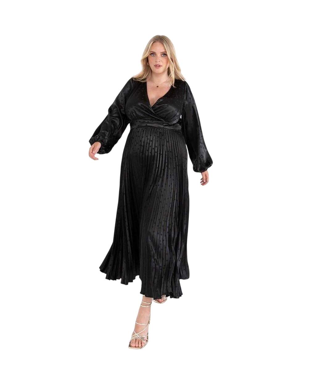 Robe Portefeuille Femme Noir Lovedrobe-2