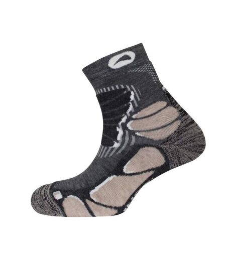 X1 paire de chaussettes noir/marron homme extra light