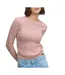 Pull rose femme superdry essentials cable jumper-1