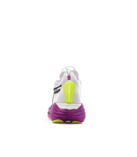 Chaussures de running blanches/rose homme puma fast-r nitro elite 2