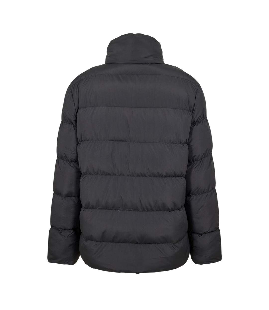 Mens Hidden Zip Puffer Jacket Black NY Concept-2