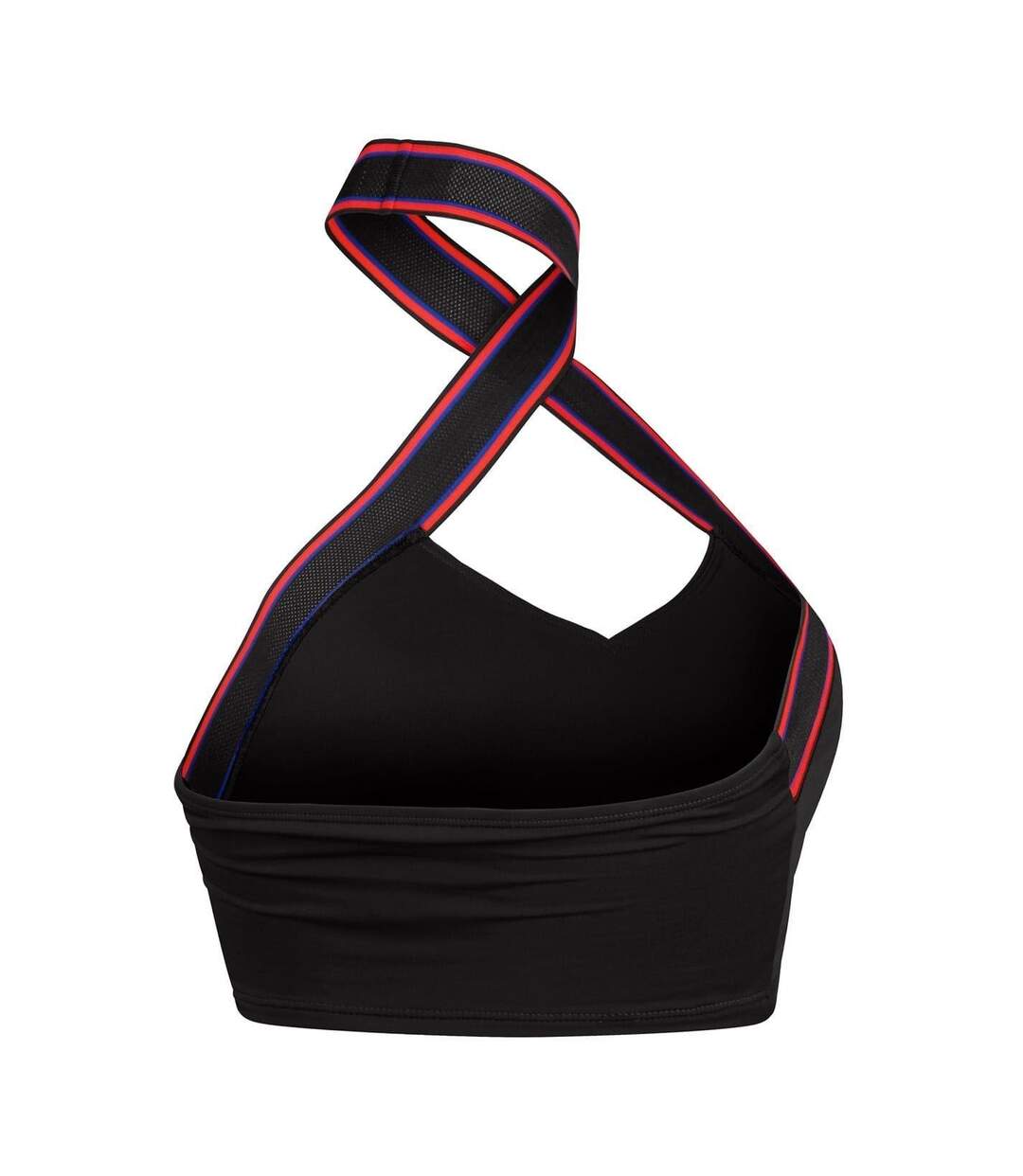 Womens/ladies Halter Neck Crop Top Grey Speedo-2