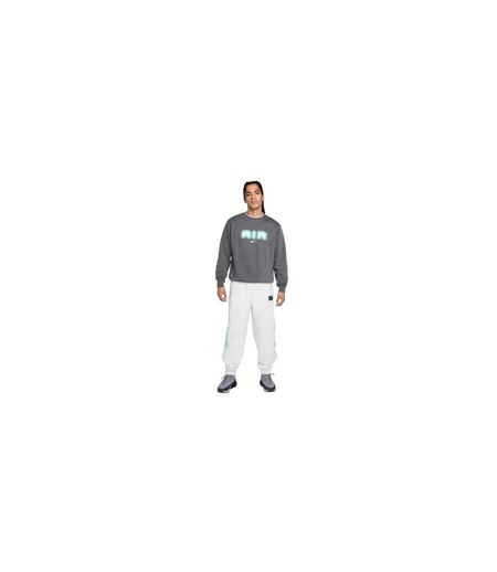 Mens Air Crew Neck Relaxed Fit Long-sleeved Sweatshirt Iron Grey Nike