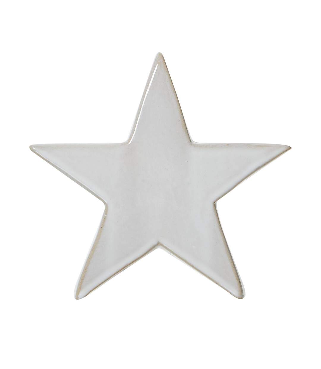 Standing star decoration 19cm x 5cm x 20cm white Hill Interiors-2