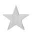 Standing star decoration 19cm x 5cm x 20cm white Hill Interiors-2