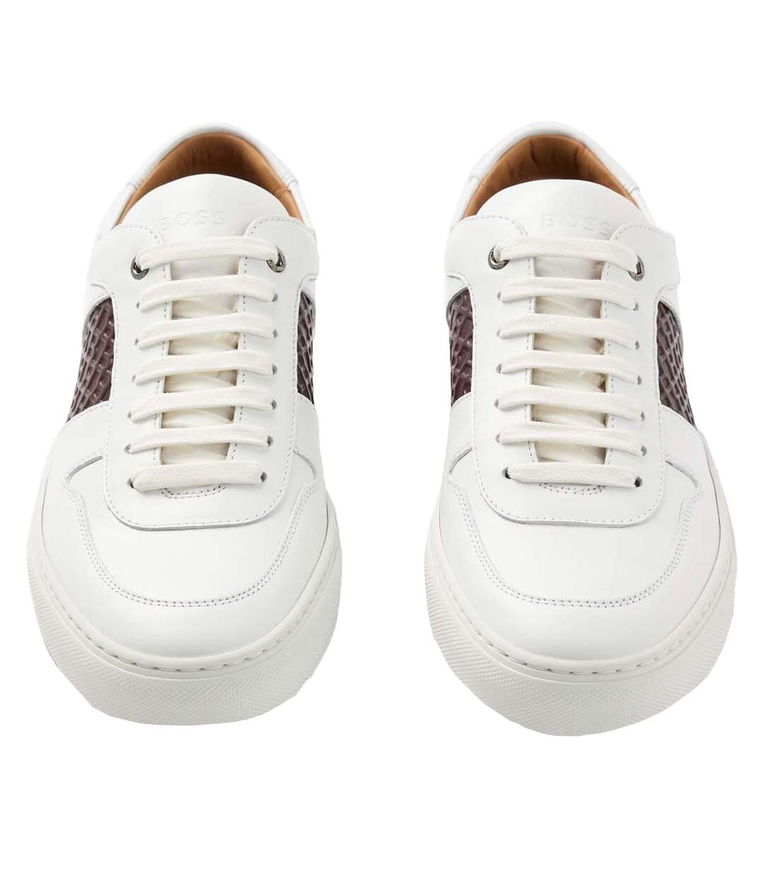Baskets Mirage Homme Blanc Marron Boss-1
