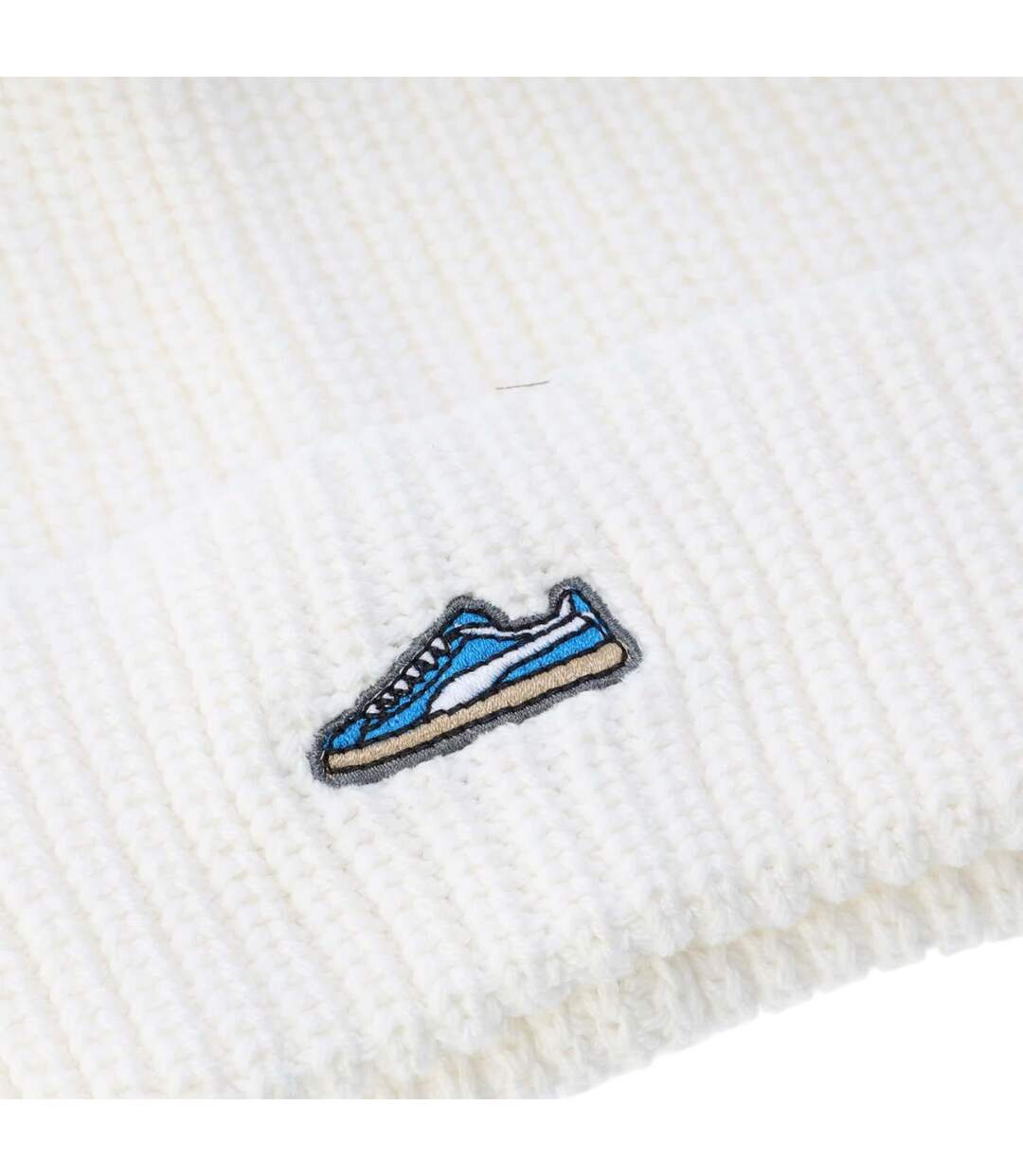 Classic Graphic Cotton Beanie White Puma-3