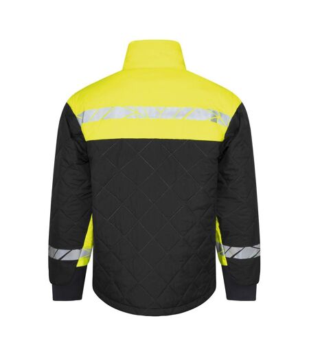 Doudoune Matelassée Progression Homme Noir Jaune Projob