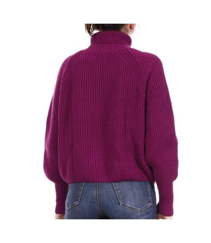 Pull Violet Femme Superdry Amy Ribbed - 36