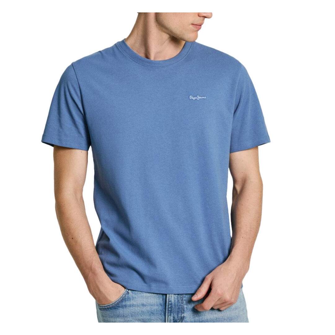 T-shirt Bleu Moyen Homme Pepe jeans Connor - L-1