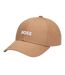Embroidered Logo Cotton Baseball Cap Beige Boss-3