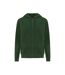 Unisex Adult Abisko Recycled Cotton Full Zip Hoodie Forest Green Iqoniq-2